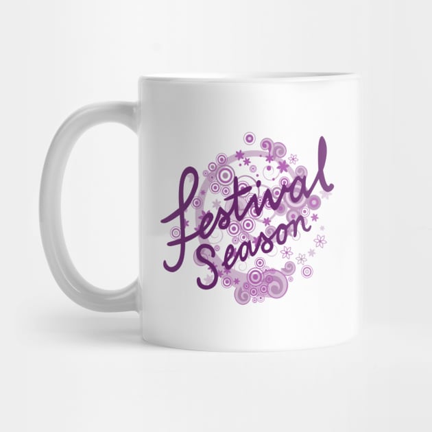 Festival Season Type Design Pinks & Purples by NataliePaskell